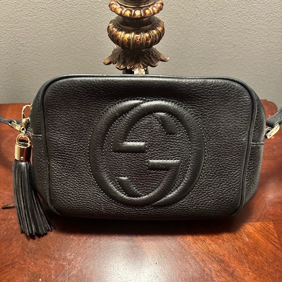Gucci Black Leather Soho Disco - Picture 1 of 9